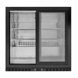 Compact Back Bar Refrigerator 2 Glass Doors for restaurant, bar, brewery)