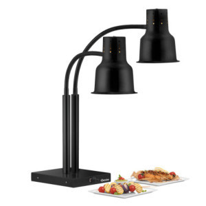 Lampe Chauffante Double Noire - 500 W - Bartscher