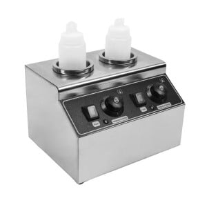 Dubbele Chocoladeverwarmer Dynasteel - Ideaal voor Horecaprofessionals
