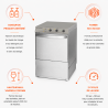 Professionele Vaatwasser met Spoelmiddeldoseerder en Reinigingsmiddel - 50 x 50 cm