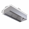 Afzuigkap Cubique 1100 LED Zonder Motor - Dynasteel Kwaliteit Roestvrij Staal AISI 304