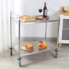 Stainless Steel Trolley with 2 Shelves - Refurbished