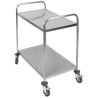 Stainless Steel Trolley with 2 Shelves - Refurbished