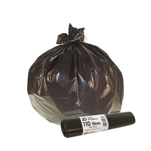 Sac Poubelle - 100 L - Rouleau de 25 Sacs - FourniResto