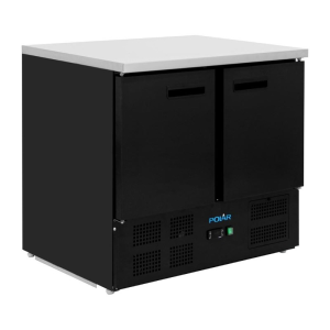 Zwarte Positieve Koelwerkbank - 2 Deuren - 257 L - Polar