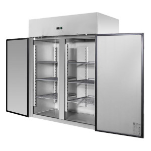 Positieve Koelkastkast 1400 L RVS GN 2/1 – 2 Deuren