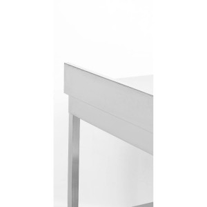 RVS Tafel 1600x700 mm Achterwand en Onderste Plank