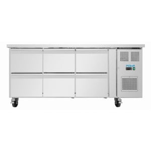 Tafelkoelkast GN 1/1 6 Laden Serie U - 465 L - Polar
