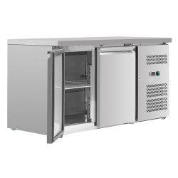 Positieve Koelwerkbank 2 Deuren - Diepte 600