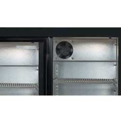 Refrigerated Back Bar 320 L 3 Sliding Glass Doors