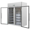 Positive Kühlschrank 1400 L 2 Glastüren GN 2/1
