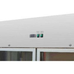 Positieve Koelkastkast 1400 L 2 Glazen Deuren GN 2/1