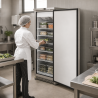 Gefrierschrank 590 L Edelstahl Umluftkühlung -22 °C