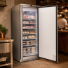 Gefrierschrank 590 L Edelstahl Umluftkühlung -22 °C