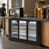 Refrigerated Back Bar 320 L 3 Sliding Glass Doors