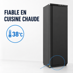 Positieve Koelkastkast 400 L Zwart 0/+8°C