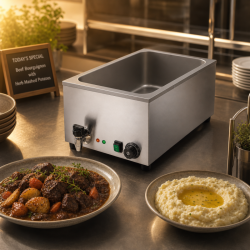 Bain-Marie Pro GN 1/1 20 L 1200 W Inox met Aftap
