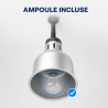Lampe Verwarming Pro 250 W Ø 175 mm Roestvrij Staal Uiterlijk