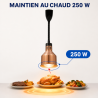 Warmtelamp Pro 250 W Ø 175 mm Koperkleurig | Dynasteel