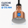 Profi-Wärmelampe 250 W Ø 175 mm Kupfer | Dynasteel