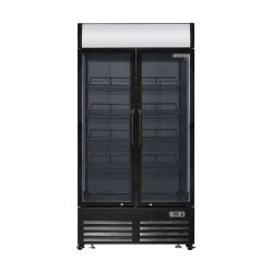 Gereviseerde Koelvitrine 736 L 2 Glazen Deuren Ba