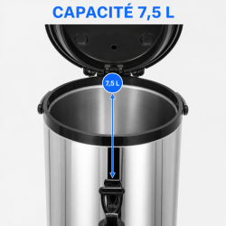 Isothermische Drankverdeler 7,5 L Inox AISI 304