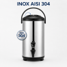 Isothermer Getränkespender 7,5 L Edelstahl AISI 304