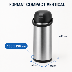 Thermoskanne mit Pumpe 5 L Edelstahl — Airpot Buffet
