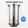 Professional Percolator 14 L 100 Cups 1650 W Stainless Steel