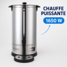 Professioneller Perkolator 14 L 100 Tassen 1650 W Edelstahl