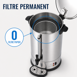 Percolateur Professionnel 14 L 100 Tasses 1650 W Inox