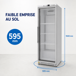 Glazen Koelvitrine 380 L 0/+8°C