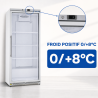 Positive Kühlschrank 590 L verglast 0/+8°C
