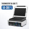Grill Panini Pro 2200 W Geribbeld 340x220 mm Inox