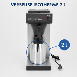 Professionele Koffiezetapparaat 2 L RVS AISI 304 — Filter CHR