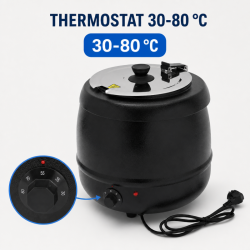 Elektrischer Suppentopf Pro 9 L 400 W — Thermostat 30-80 °C