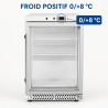 Mini Glass Door Refrigerated Cabinet 170 L 0/+8 °C - Dynasteel