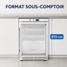 Mini Glass Door Refrigerated Cabinet 170 L 0/+8 °C - Dynasteel