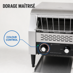 Professioneller Förderbandtoaster 2200 W Edelstahl — Dynasteel