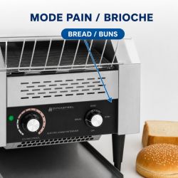 Toaster Convoyeur Professioneel 2200 W Inox — Dynasteel
