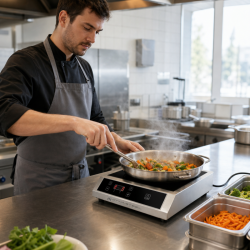 Plaque Induction Pro 3500 W 8 Niveaux Minuteur | Dynasteel