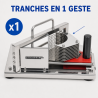 Professional Stainless Steel Tomato Cutter — Manual Slicer