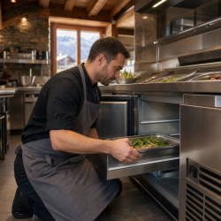 Paar Glijrails voor Saladette 548 mm — Dynasteel