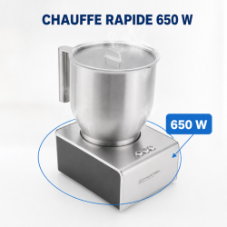 Milchaufschäumer 0,4 L 650 W Edelstahl – Dynasteel