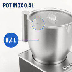 Milchaufschäumer 0,4 L 650 W Edelstahl – Dynasteel