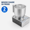 Milchaufschäumer 0,4 L 650 W Edelstahl – Dynasteel