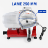 Schwerkraft-Schneidemaschine für Schinken 250 mm 150 W Aluminium