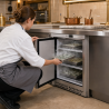 Negativer Kühlschrank aus Edelstahl 170 L -18°C Unterbau