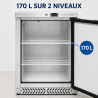 Negatieve RVS Koelkast 170 L -18°C Onderbouw