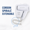 Wall-Mounted Hair Dryer 1100 W White — Hotel & Spa